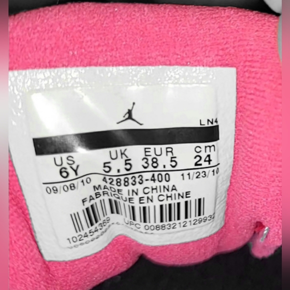 Jordan Air 11 South Beach Black Pink and Blue Shoes - Picture 11 of 11